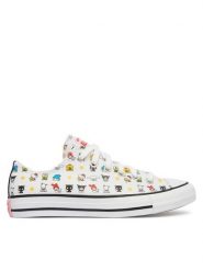 Converse Trampki Chuck Taylor All Star A17700C Biały. Białe trampki i tenisówki damskie Converse, bez wzorów, z materiału. Za 379.99 zł.