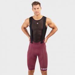 Męskie spodenki rowerowe z szelkami Kolarstwo Siroko BX Bionaz. Brązowe szorty męskie SIROKO, bez wzorów, z nylonu, sportowe. Za 593.00 zł.