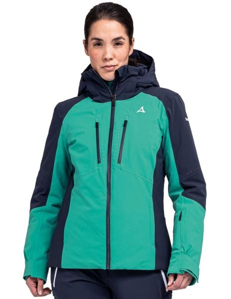 Kurtka narciarska damska Schöffel Naladas. Zielone kurtki damskie Schöffel, s, bez wzorów, z elastanu, bez kaptura, narciarskie, primaloft. Za 2,499.99 zł.