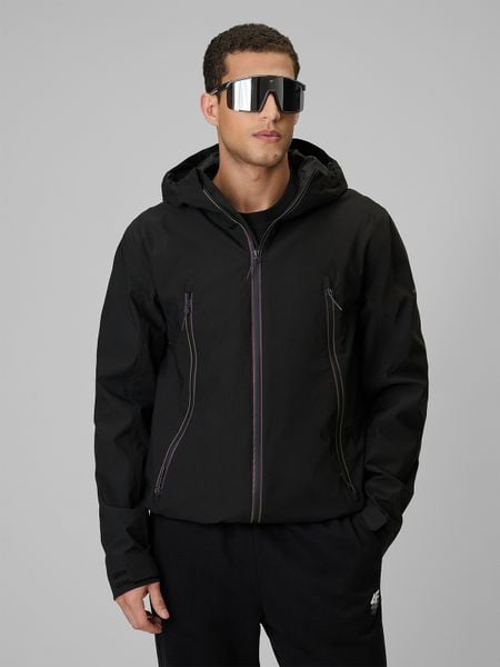 4F Kurtka przejściowa membrana 5000 męska - czarna 3XL. Czarne kurtki męskie 4f, m, bez wzorów, z materiału, bez kaptura. W wyprzedaży za 239.99 zł.