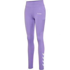 Damskie legginsy mid-rise Hummel MT Chipo. Fioletowe legginsy damskie HUMMEL, bez wzorów. Za 164.50 zł.