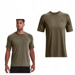 Męski T-Shirt Sportowy Under Armour Rush 361energy. Zielone t-shirty męskie Under Armour, m, bez wzorów, bez kołnierzyka. Za 173.87 zł.