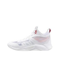 Buty sportowe Mizuno Wave Dimension Mid Kobieta Biały/Aleutian/Różowy Chmur. Białe buty sportowe na co dzień damskie Mizuno, bez wzorów, z materiału, na fitness i siłownię, mizuno wave. Za 476.80 zł.