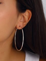 Luja Bijoux Kolczyki-kreole rozmiar: onesize. Szare kolczyki damskie Luja Bijoux, srebrne. Za 79.21 zł.
