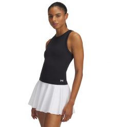 Damski tank top Under Armour Motion. Czarne topy sportowe damskie Under Armour, l, bez wzorów, z dzianiny, bez ramiączek. Za 191.55 zł.