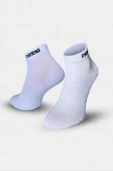 Bezszwowe skarpety oddychające Nessi Sportswear. Białe skarpetki męskie NESSI SPORTSWEAR, bez wzorów, z materiału. Za 59.90 zł.