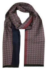 Elegancki Szalik Bawełniany - Alties - Geometryczny, Drobny Wzór. Szaliki męskie Alties, na zimę, bez wzorów, z bawełny. Za 99.00 zł.