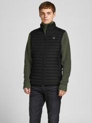 Jack & Jones Kamizelka pikowana w kolorze czarnym rozmiar: M. Czarne kamizelki męskie Jack & Jones, m. Za 96.60 zł.