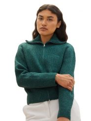 Tom Tailor Bluza w kolorze ciemnozielonym rozmiar: XL. Zielone bluzy z kapturem damskie Tom Tailor, xl. Za 83.42 zł.