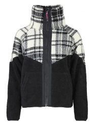 Peak Mountain Kurtka polarowa "Aliesse" w kolorze czarnym rozmiar: L. Czarne kurtki damskie Peak Mountain, l, bez wzorów, z polaru, bez kaptura. Za 213.69 zł.