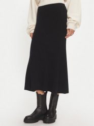 Calvin Klein Spódnica midi K20K207688 Czarny Regular Fit. Czarne spódniczki damskie CALVIN KLEIN, xs, bez wzorów, z wełny, midi. Za 439.99 zł.