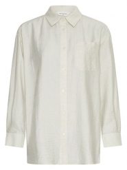 MOSS COPENHAGEN Koszula w kolorze białym rozmiar: M/L. Białe koszule damskie MOSS COPENHAGEN, l, bez wzorów, bez kołnierzyka, bez ramiączek. Za 136.13 zł.