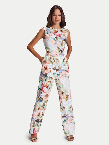 Swing Kombinezon 3AG01500 Kolorowy Regular Fit. Kombinezony damskie Swing, bez wzorów, z syntetyku, bez kołnierzyka, bez ramiączek. Za 489.99 zł.