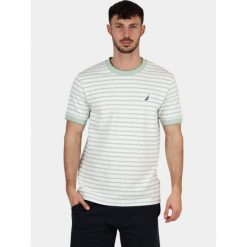 T-shirt męski Nautica Rezzola. Białe t-shirty męskie Nautica, m, bez wzorów, bez kołnierzyka. Za 279.00 zł.