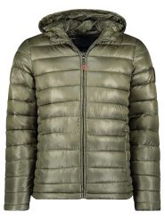 Geographical Norway Kurtka pikowana "Calender" w kolorze oliwkowym rozmiar: S. Brązowe kurtki męskie Geographical Norway, s, bez wzorów, bez kaptura. Za 118.84 zł.