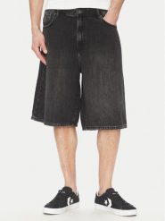 Only & Sons Szorty jeansowe Carl 22032957 Czarny Balloon Fit. Czarne szorty męskie Only & Sons, bez wzorów, z bawełny. Za 99.99 zł.