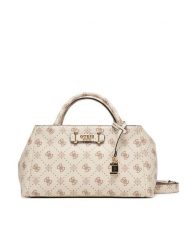 Guess Torebka Carrie Logo HWGP98 98060 Écru. Torebki klasyczne damskie Guess, z aplikacjami, ze skóry, bez dodatków. Za 639.99 zł.