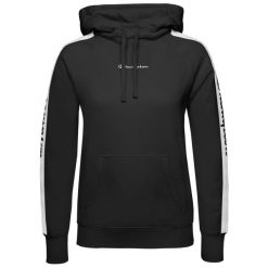 BLUZA DAMSKA SPORTOWA Z KAPTUREM CHAMPION HOODED SWEATSHIRT S KOLOR CZARNY. Czarne bluzy z kapturem damskie CHAMPION, l, z bawełny. Za 150.60 zł.