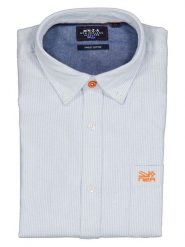 NEW ZEALAND AUCKLAND Koszula w kolorze błękitnym rozmiar: XXL. Niebieskie koszule męskie New Zealand Auckland, xxl, bez wzorów, bez kołnierzyka, bez ramiączek. Za 139.54 zł.