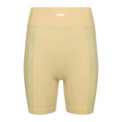 Spodenki treningowe damskie Gymshark Whitney V3. Żółte spodenki sportowe damskie Gymshark, bez wzorów, sportowe. Za 69.99 zł.