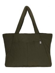 MOSS COPENHAGEN Shopper bag "Siria Sasja" w kolorze khaki rozmiar: onesize. Brązowe shopper bag damskie MOSS COPENHAGEN, bez wzorów, z materiału, bez dodatków. Za 130.99 zł.