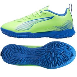 Buty Puma Ultra 5 Play Tt 107910-03 zielone. Zielone buty sportowe na co dzień damskie bez wzorów, z syntetyku, na fitness i siłownię. Za 304.44 zł.