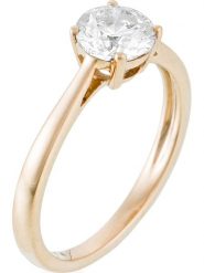 ATELIER DU DIAMANT Złoty pierścionek "Solitaire Impérial" z diamentem rozmiar: 52. Żółte pierścionki damskie ATELIER DU DIAMANT, z diamentem, złote. Za 21,597.99 zł.