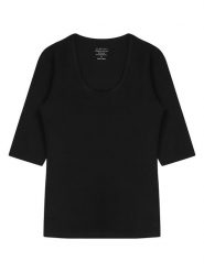 Claesens Koszulka w kolorze czarnym rozmiar: L. Czarne bluzki damskie Claesens, l, bez wzorów, z bawełny, bez kołnierzyka. Za 56.66 zł.