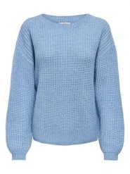 JDY Sweter w kolorze błękitnym rozmiar: XL. Niebieskie swetry klasyczne damskie JDY, xl, z wełny, bez kołnierzyka. Za 109.95 zł.