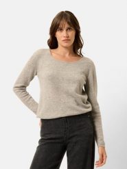 Just Cashmere Kaszmirowy sweter "Fiona" w kolorze szarobrązowym rozmiar: S. Brązowe swetry klasyczne damskie Just Cashmere, s, z kaszmiru, bez kołnierzyka. Za 238.29 zł.