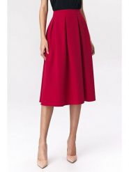 Nife Spódnica w kolorze czerwonym rozmiar: 38. Czerwone spódniczki damskie Nife, bez wzorów, z podwyższonym stanem, midi. Za 152.62 zł.