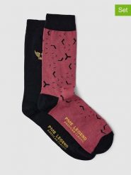PME Legend Skarpety (2 pary) w kolorze różowo-czarnym rozmiar: onesize. Czarne skarpetki męskie PME Legend, bez wzorów, prążkowane. Za 48.28 zł.