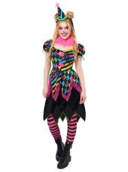 Amscan 3-częściowy kostium "Funhouse Horror Clown" w kolorze czarnym ze wzorem rozmiar: M/L. Czarne stroje jednoczęściowe damskie AMSCAN, l, bez wzorów. Za 136.45 zł.