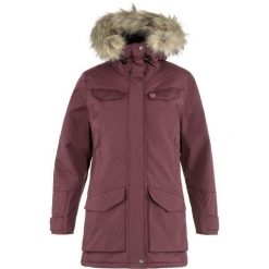 Płaszcz damski Fjallraven Nuuk Parka. Czerwone parki damskie Fjällräven, na zimę, m, bez wzorów, z futra. Za 1,846.89 zł.
