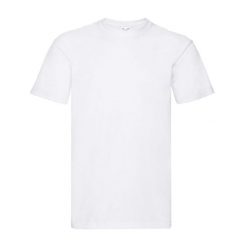 Koszulka Unisex Dla Dorosłych Super Premium. Białe bluzki damskie Fruit of the Loom, m, bez wzorów, sportowe, bez kołnierzyka, bez ramiączek. Za 36.99 zł.