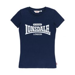 T-shirt damski Lonsdale Tulse. Niebieskie t-shirty damskie Lonsdale, xl, bez wzorów, z bawełny, bez kołnierzyka. Za 137.50 zł.