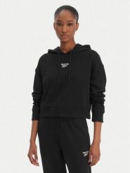 Reebok Bluza Brice RK25495CCW Czarny Regular Fit. Czarne bluzy bez kaptura damskie Reebok, xs, z syntetyku. Za 199.99 zł.