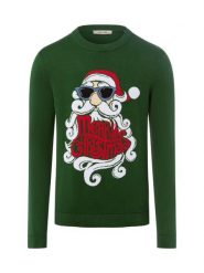 Only&Sons sweter z dzianiny Mężczyźni Bawełna zielony, L. Zielone swetry męskie Only&Sons, l, bez wzorów, z bawełny, bez kołnierzyka. Za 79.95 zł.