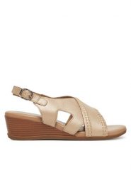 Lasocki Sandały WB-ELIA-03 Beżowy. Brązowe sandały damskie Lasocki, bez wzorów, ze skóry, bez obcasa, na koturnie. Za 135.99 zł.