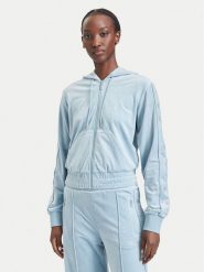Guess Bluza V6BQ07 K6301 Niebieski jasny Regular Fit. Niebieskie bluzy bez kaptura damskie Guess, m, z syntetyku. Za 434.99 zł.