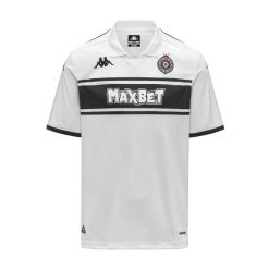 Trzecia koszulka FK Partizan Belgrad 2026. Białe t-shirty sportowe męskie Kappa, bez ramiączek, do piłki nożnej. Za 442.00 zł.