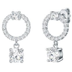 Lulu & Jane Kolczyki Mosiadz Srebrny 1 ct Damski. Szare kolczyki damskie Lulu & Jane, srebrne, na sztyftcie. Za 119.99 zł.