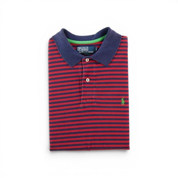 Second life - Koszulka Polo Ralph Lauren męska krótkie rękawy - Jak nowy. Czerwone koszulki polo męskie Ralph Lauren, l, bez wzorów, z materiału, bez ramiączek. Za 127.76 zł.