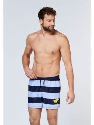 Polo Sylt Szorty kąpielowe w kolorze błękitno-granatowym rozmiar: S. Niebieskie szorty sportowe męskie Polo Sylt, s, z materiału, outdoorowe. Za 52.67 zł.
