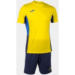 Zestaw Sportowy Joma Danubio II 2XS - Żółty i Niebieski Oddychający. Niebieskie spodnie dresowe damskie Joma, xs, bez wzorów, z dresówki. Za 175.99 zł.