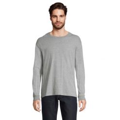 Koszulka Z Długim Rękawem Pioneer Melange Unisex Dla Dorosłych. Szare bluzki damskie SOL'S, xl, bez wzorów, sportowe, bez kołnierzyka, bez ramiączek. Za 76.99 zł.