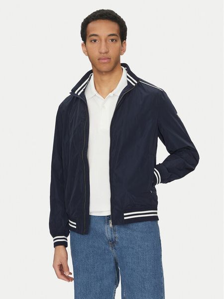 Guess Kurtka bomber M5GL28 WH762 Granatowy Regular Fit. Niebieskie kurtki męskie Guess, m, z aplikacjami, z syntetyku, bez kaptura. Za 399.99 zł.