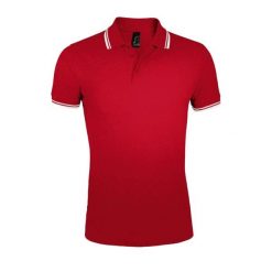 Męska Koszulka Polo Pasadena. Brązowe koszulki polo męskie SOL'S, m, bez wzorów, z bawełny, bez ramiączek. Za 95.99 zł.