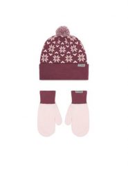 Columbia Zestaw czapka i rękawiczki Snowflake 2180781 Różowy ciemny. Czerwone czapki zimowe damskie Columbia. Za 179.99 zł.