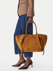 Guess Torebka Allegra HWSG22 37230 Brązowy jasny. Brązowe torebki klasyczne damskie Guess, z aplikacjami, z materiału, bez dodatków. Za 674.99 zł.